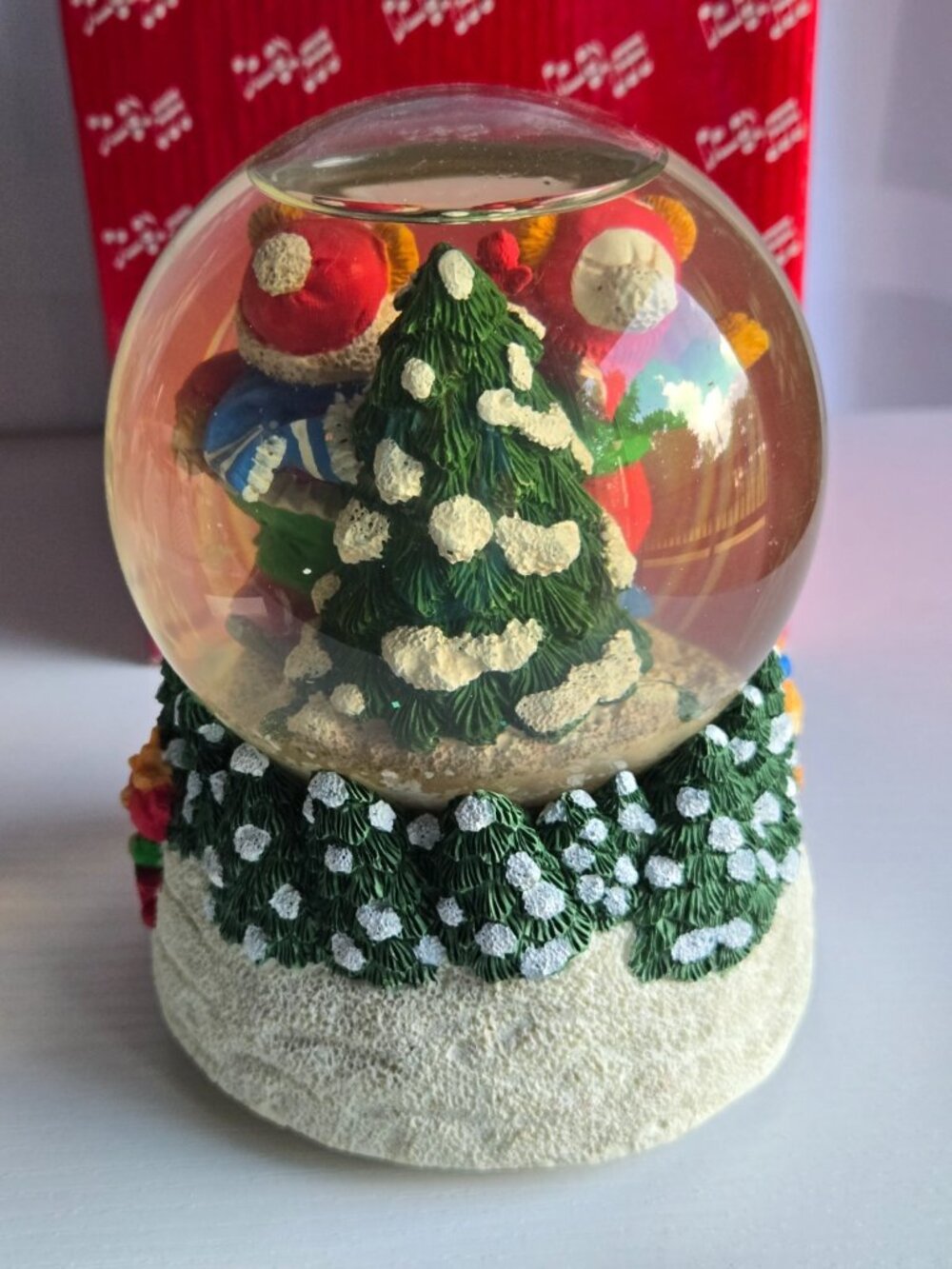 1995 Teddy Bears Musical Snow Globe "Let it Snow" San Francisco Music Box Co. - Picture 4 of 8